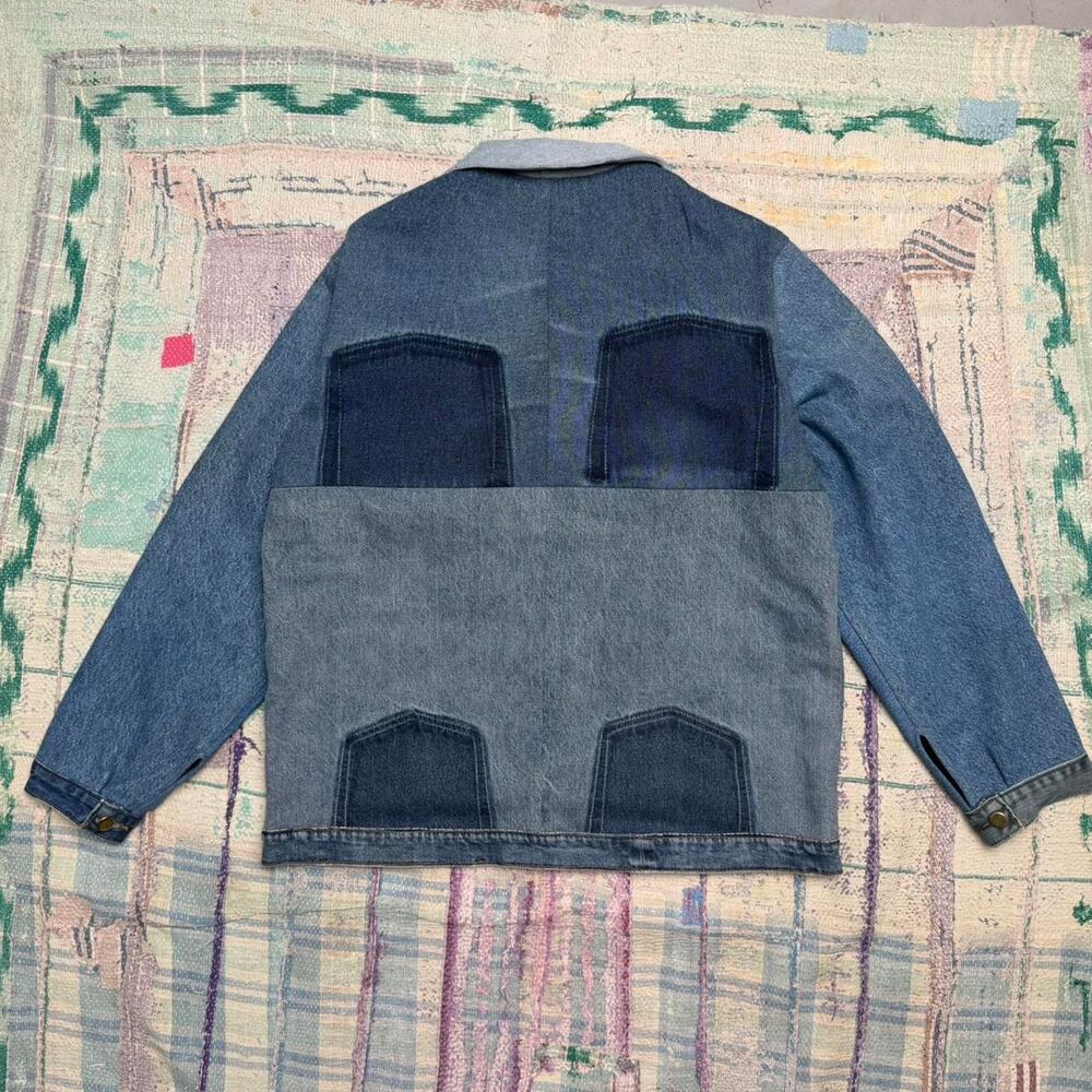 Custom upcycled carhartt chore jacket size medium - Picture 2 of 8